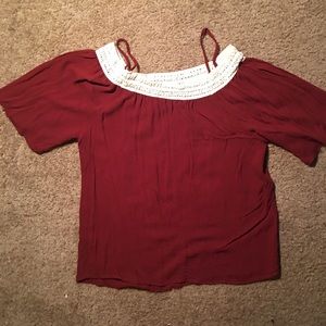 Off the shoulder shirt